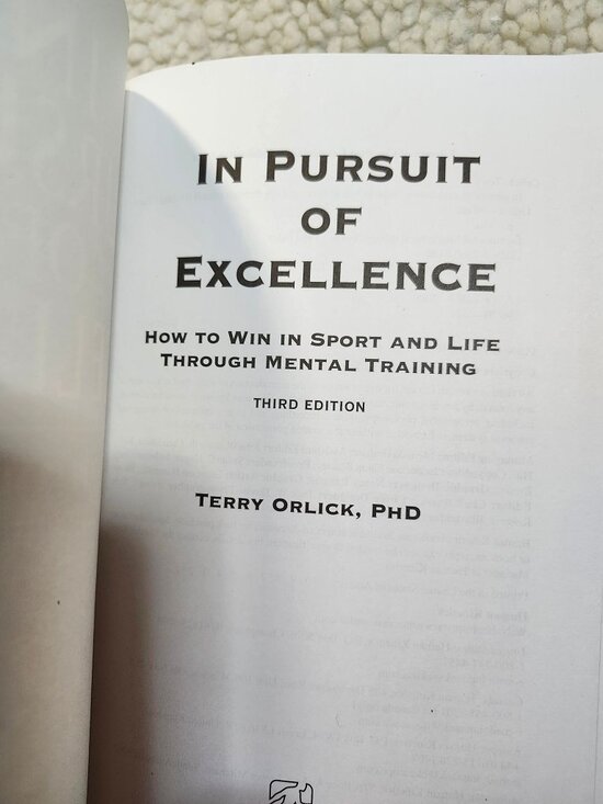In Pursuit of Excellence Terry Orlick Third Edition Paperback Sports Psychology - Picture 5 of 12